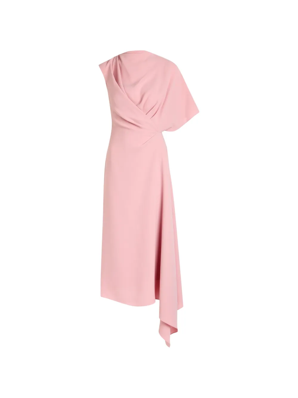 Roksanda Elva draped asymmetric midi dress - Pink