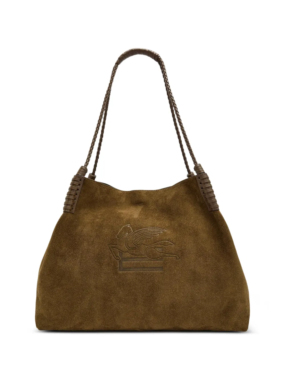 ETRO large Libra braided tote bag - Marrone