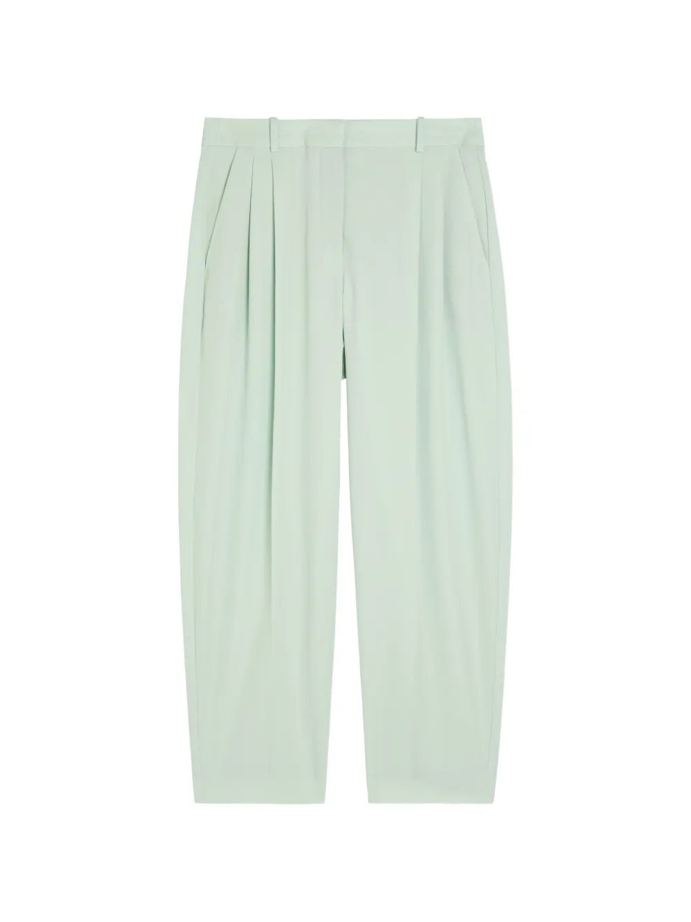 Stella McCartney pleated tapered trousers - Green
