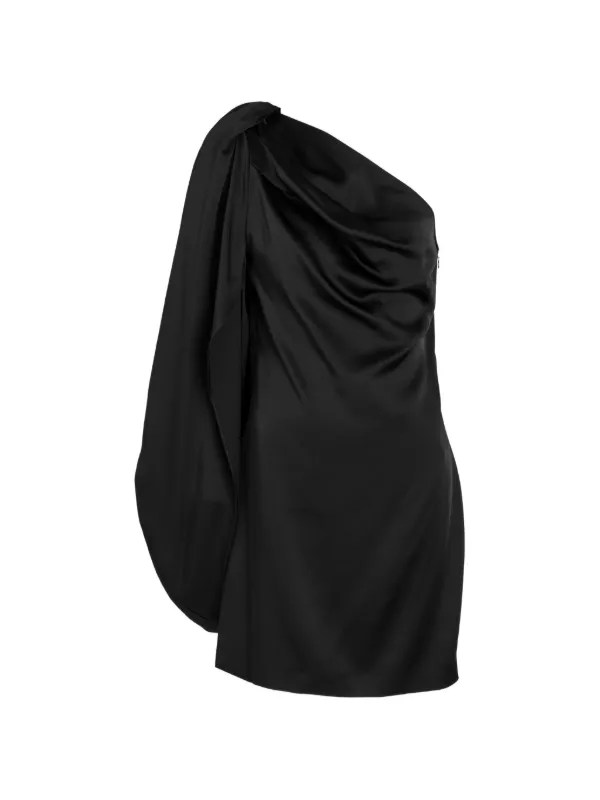 Stella McCartney One-Shoulder Satin Dress-Women-Acetate fiber/Viscose fiber