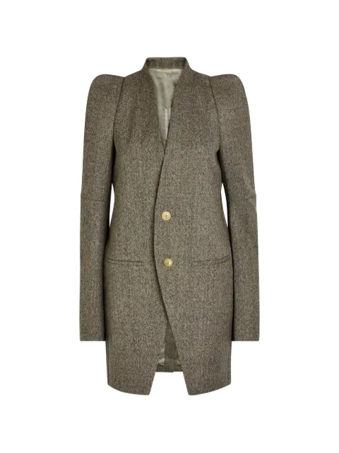 Rick Owens structured-shoulder button-up jacket