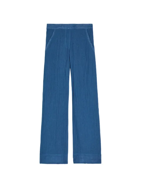 Lisa Marie Fernandez gauze-texture wide-leg trousers