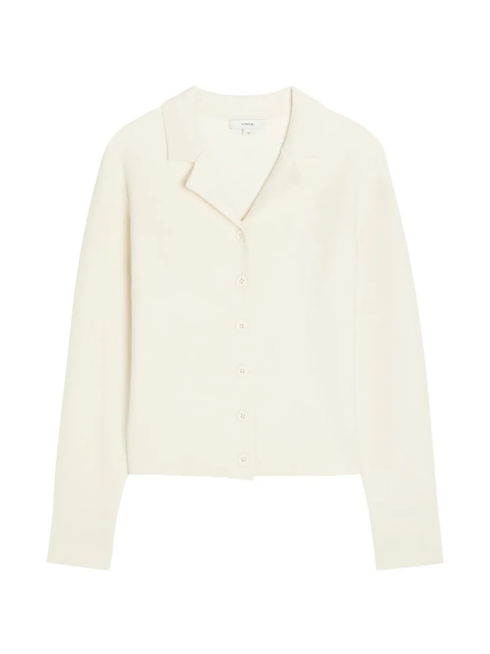 Vince spread-collar button-up cardigan - Nude