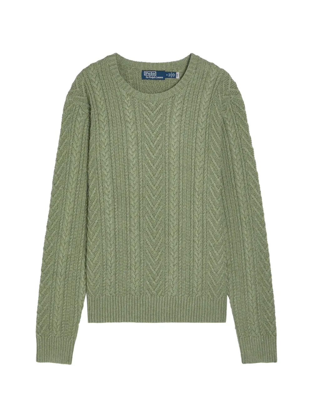 Polo Ralph Lauren Maglione in lino e cotone in maglia Aran - Verde