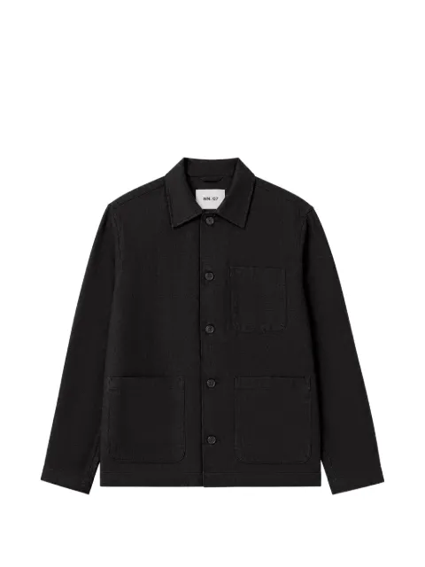 NN07 Morgan button-up patch-pocket jacket