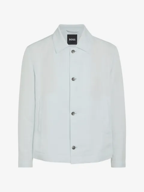 BOSS button-up collared jacket