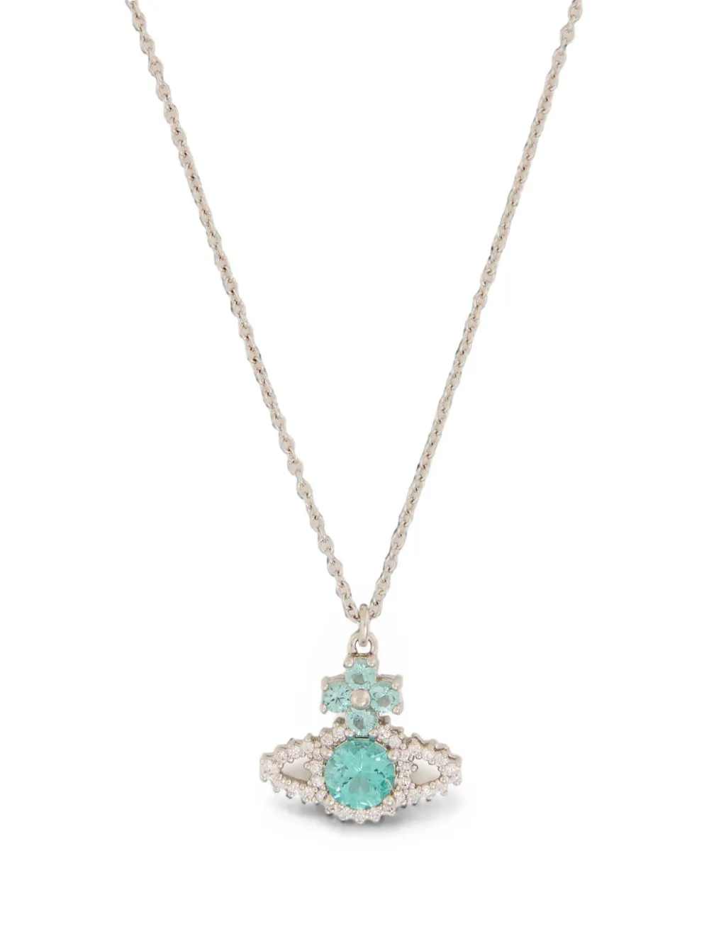 Vivienne Westwood Halskette mit Orb-Anhänger - Silber