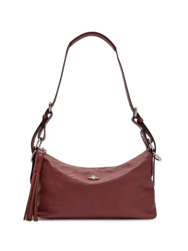 Vivienne Westwood Orb-plaque Tassel-detail Shoulder Bag in Red