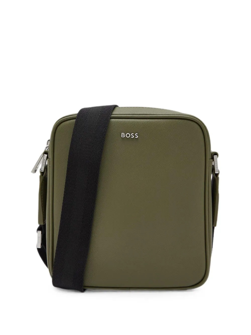 BOSS Northon logo-plaque messenger bag - Grün
