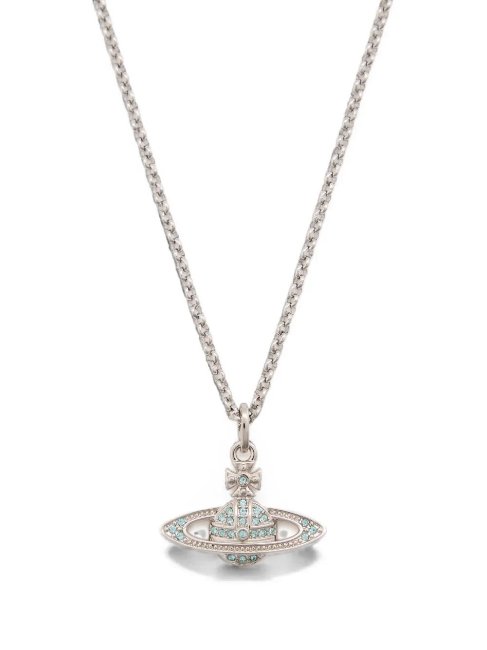 Vivienne Westwood Mini Bas Relief Pendant crystal-embellished necklace - Argento