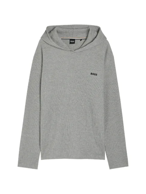BOSS logo-print hoodie