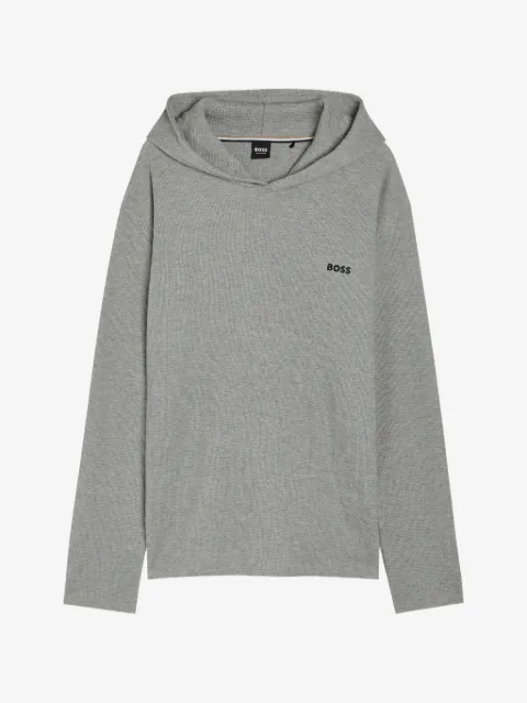 BOSS logo-print hoodie