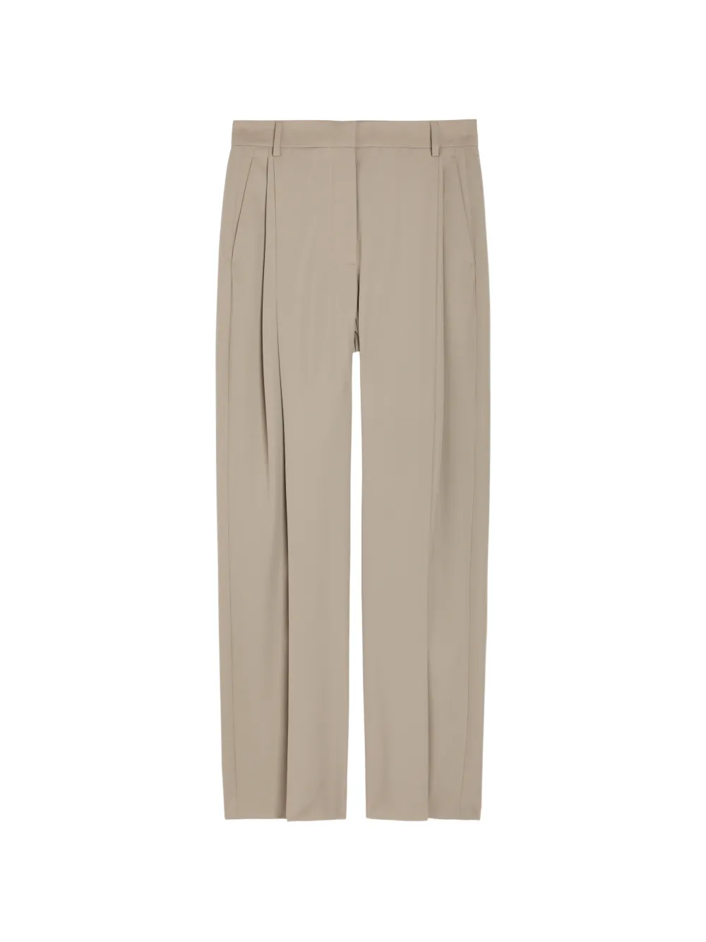 Stella McCartney pleated straight-leg trousers - Neutrals