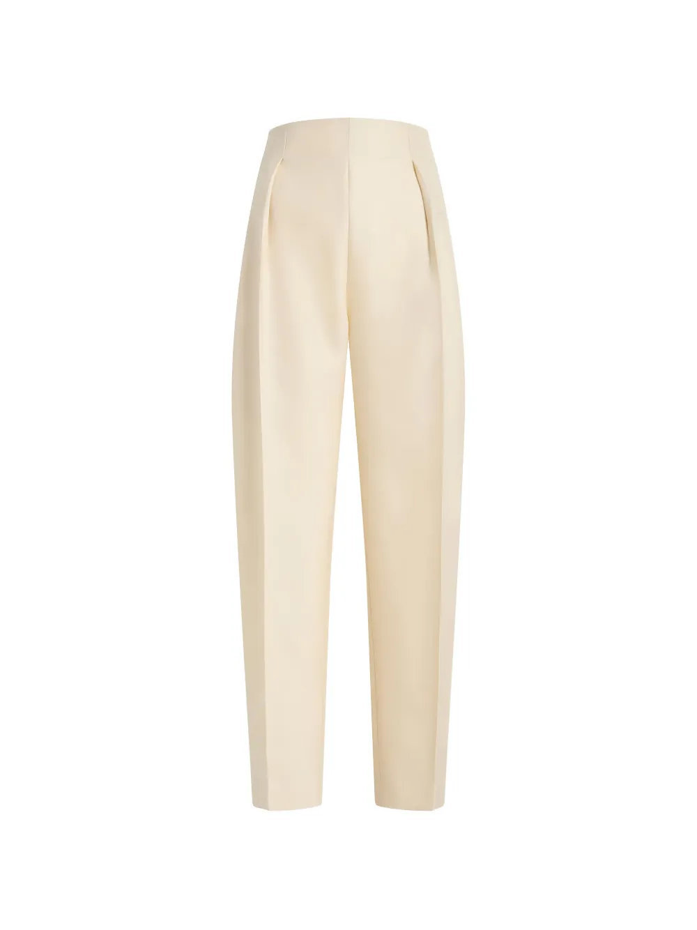 KHAITE Somera pleated pressed-crease trousers - Neutrals