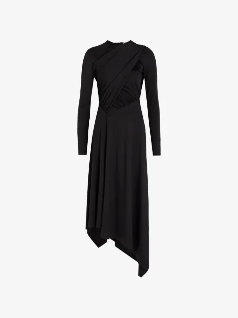 Victoria Beckham 비대칭 개더 디테일 드레스