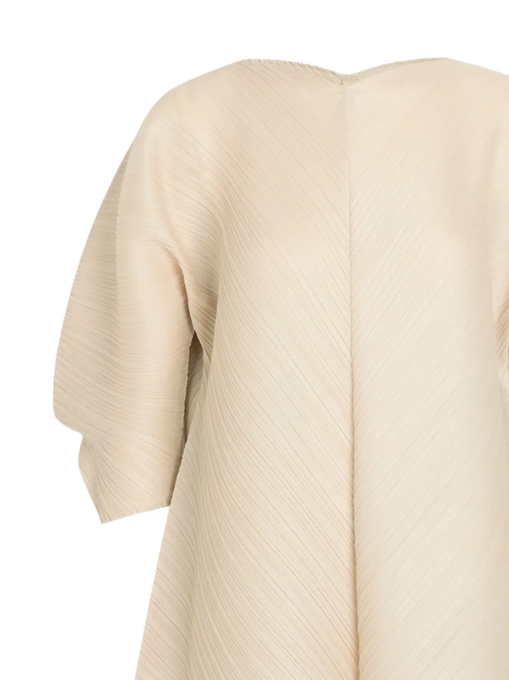 Pleats Please Issey Miyake Geplooide cocon jurk Beige