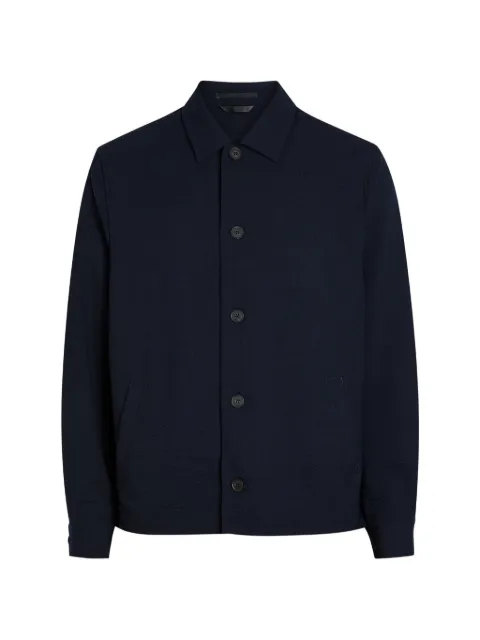 Sunspel seersucker button-up jacket