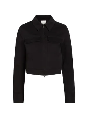 Ader Error contrast-stitch zip-up Jacket | Black | FARFETCH