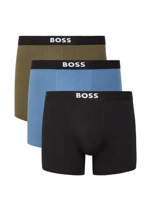 BOSS logo-waistband boxer briefs (set of three)