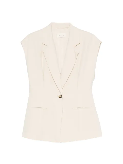 VICOLO sleeveless single-breasted gilet