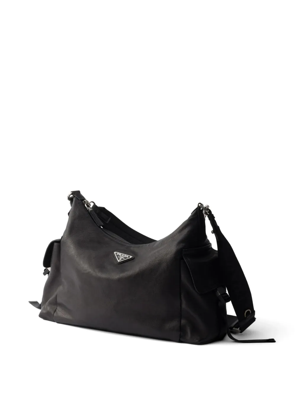 Prada Explore leren schoudertas Zwart