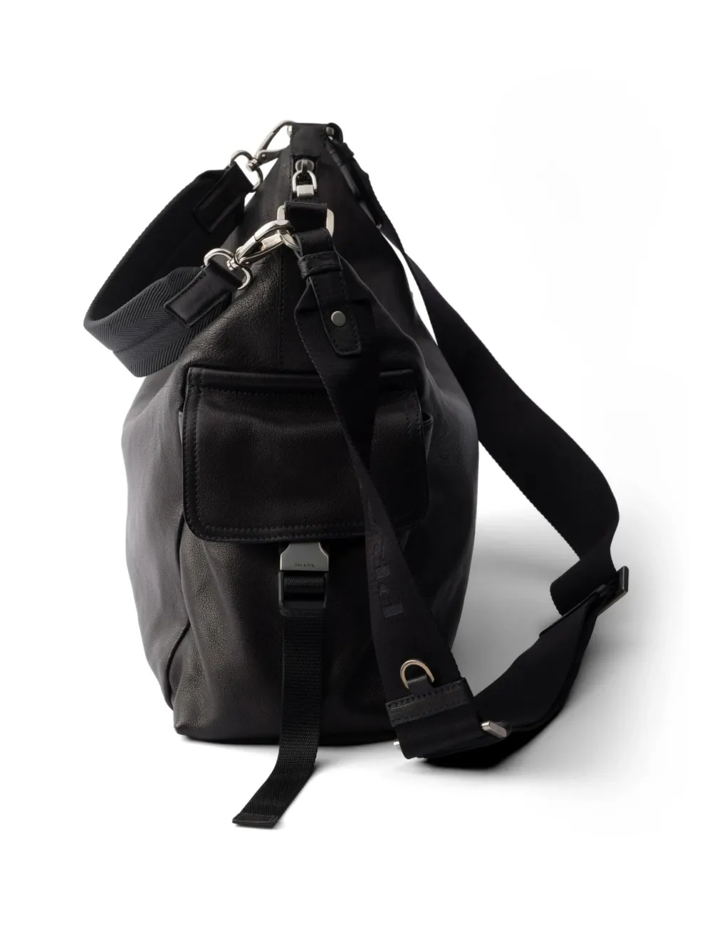 Prada Explore leren schoudertas Zwart