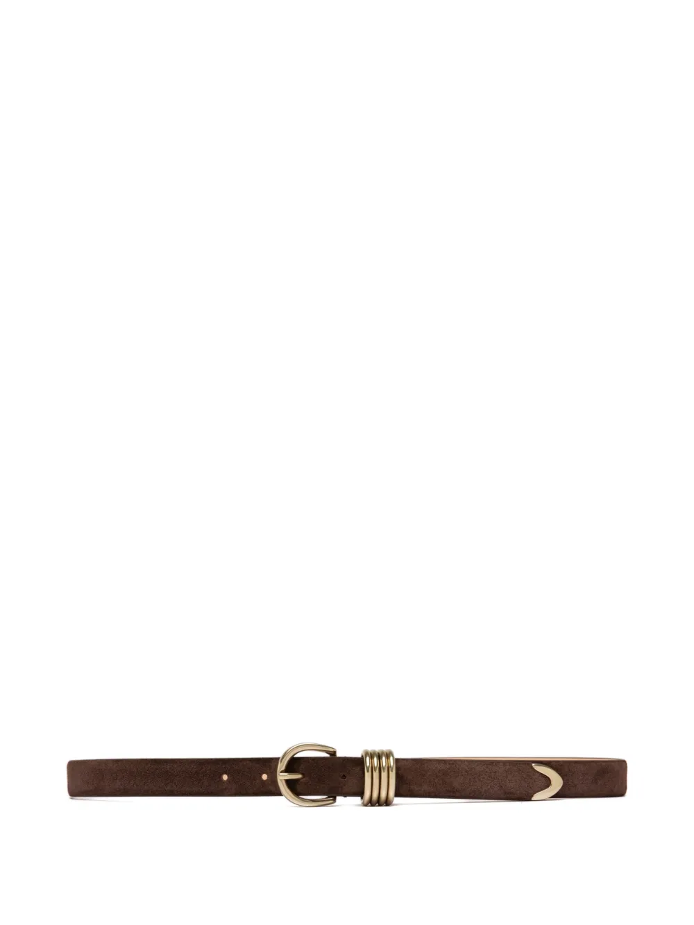 Officine Creative suede buckle-fastening belt - Marrone