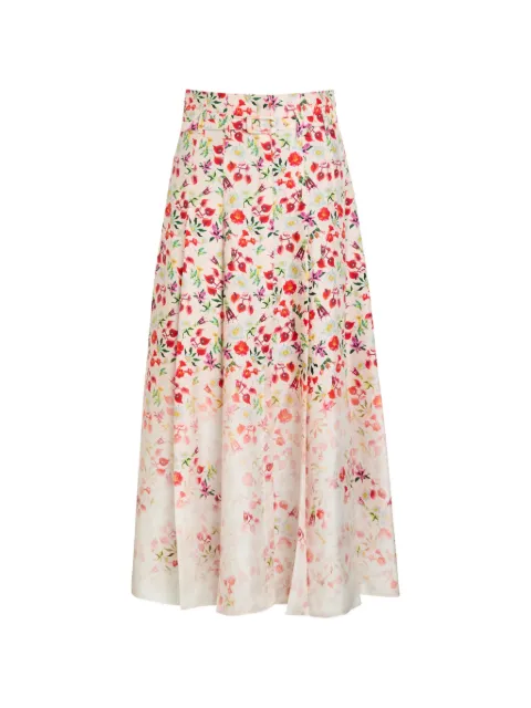 Gabriela Hearst Dugald floral-print midi skirt