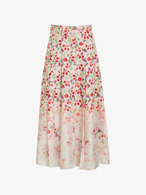 Gabriela Hearst Dugald floral-print midi skirt