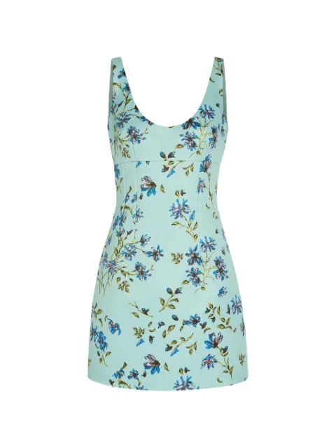 Emilia Wickstead floral-print sleeveless mini dress