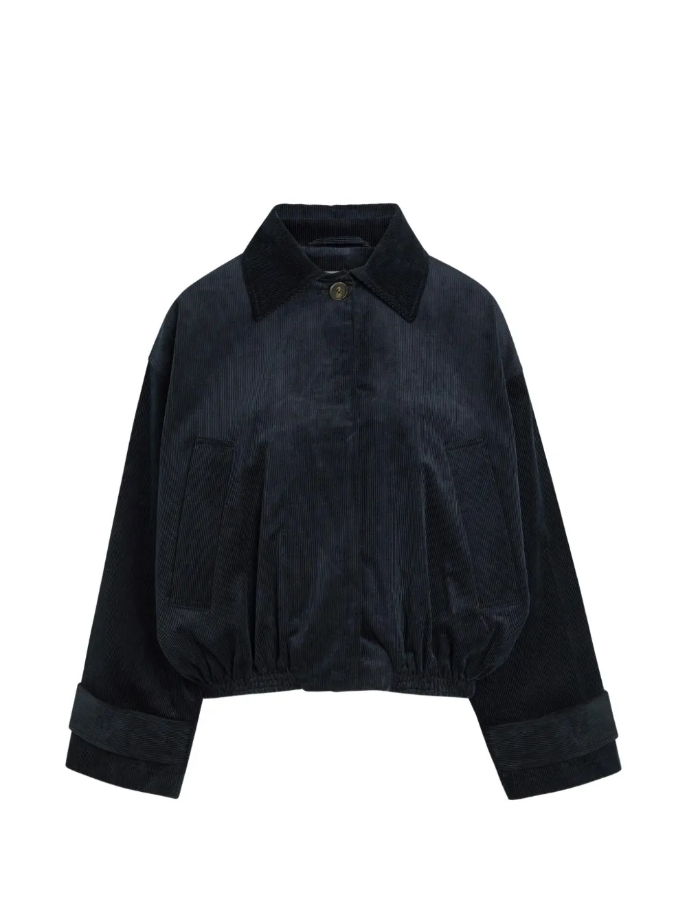 Róhe corduroy elasticated-hem jacket - Blu
