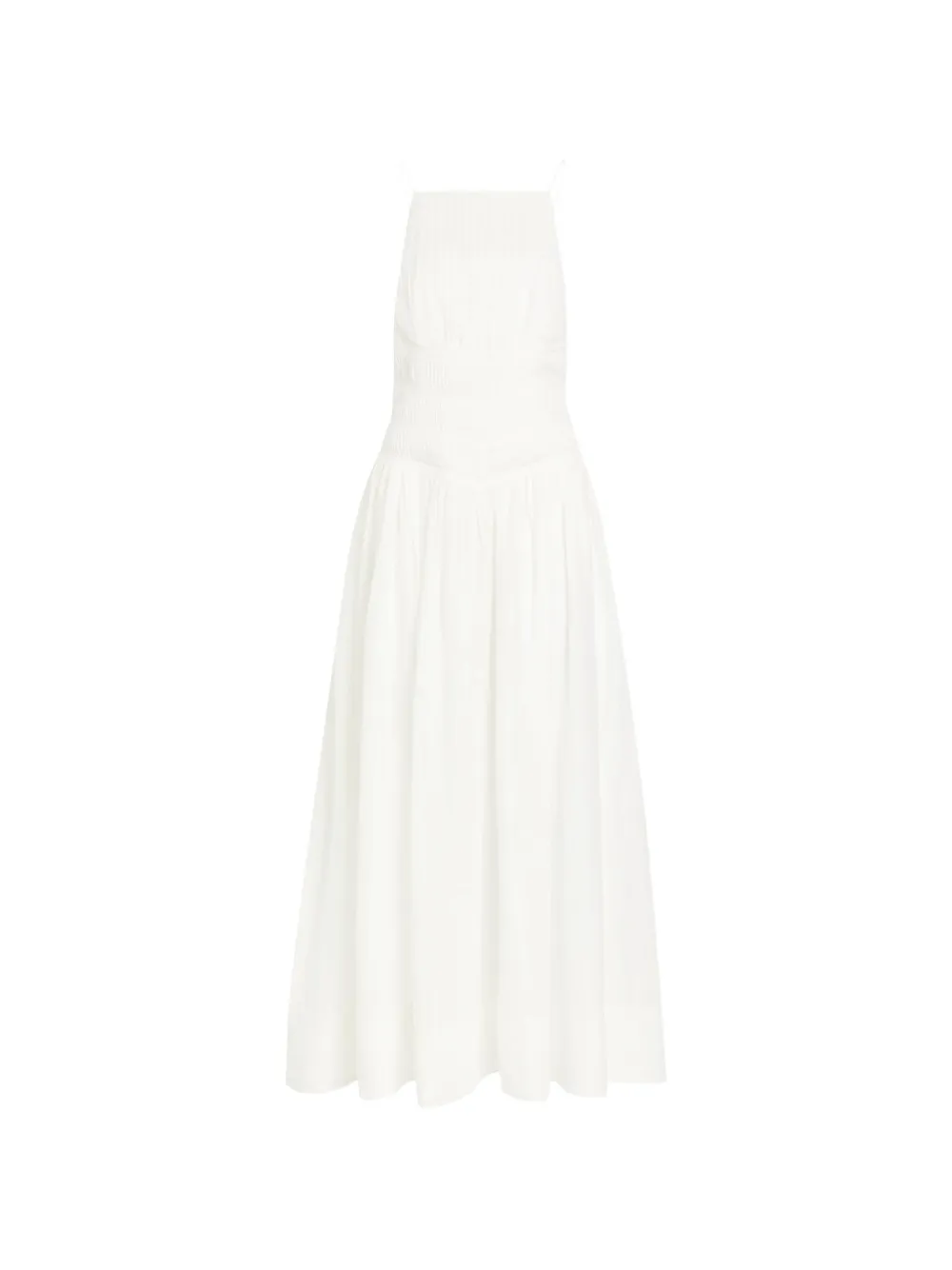 Aje shirred spaghetti-strap maxi dress - Nude