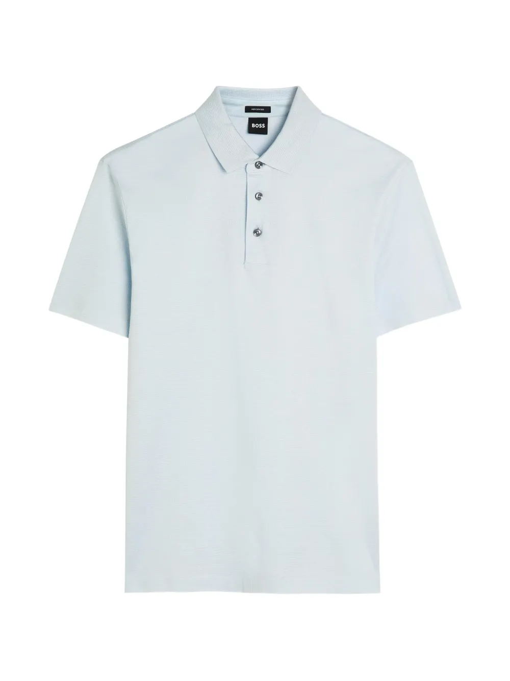 BOSS cotton-pique polo shirt - Blau