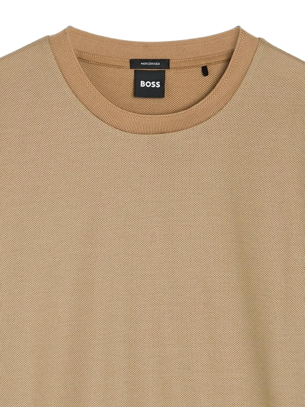 BOSS Katoenen T-shirt Beige