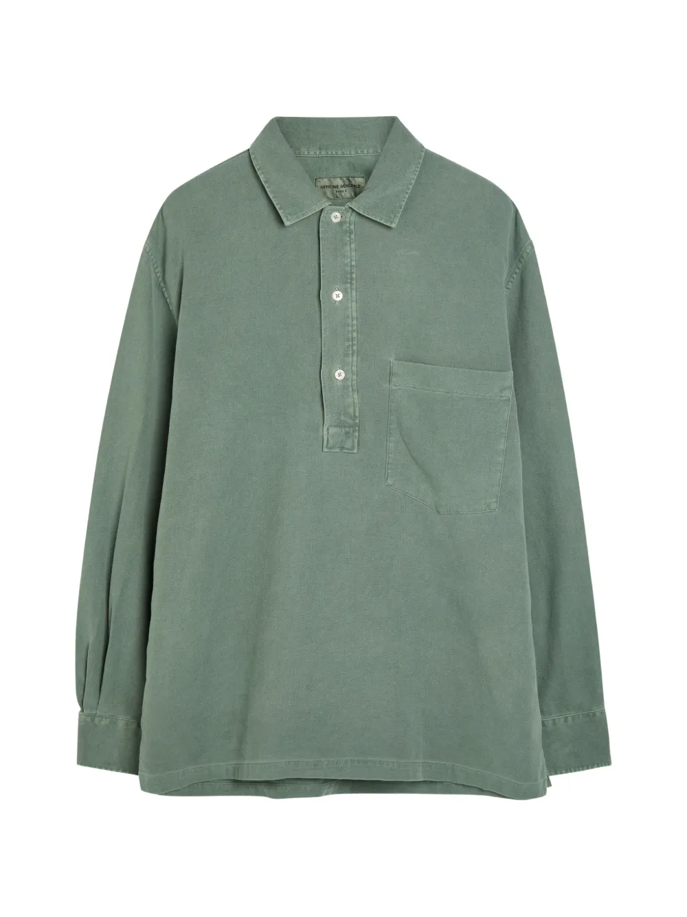 Officine Generale Jordy chest-pocket long-sleeved shirt - Grün