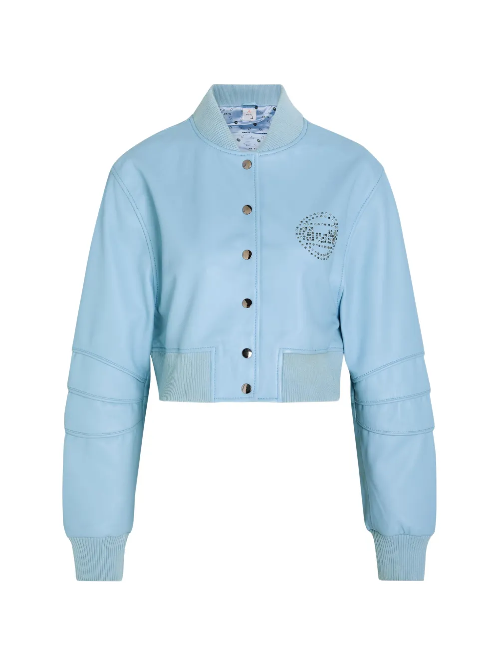AN-Y1 Queen cropped bomber jacket - Blu