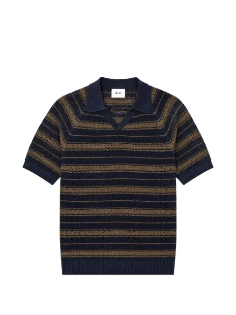 NN07 Cale striped pointelle-knit sweater