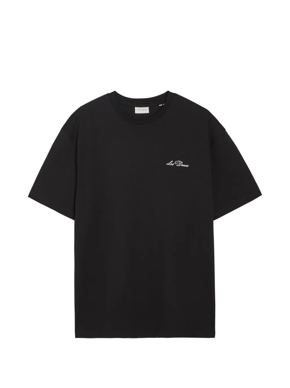 Les Deux 로고 자수 티셔츠 | 블랙 | Image 1