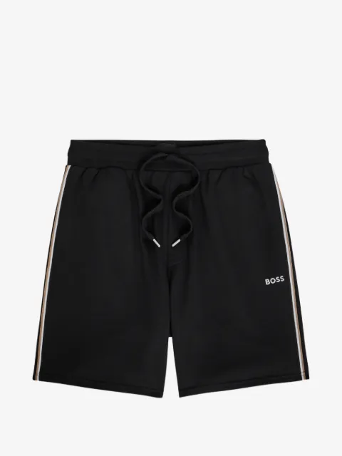 BOSS Iconic logo-detail side-stripe shorts