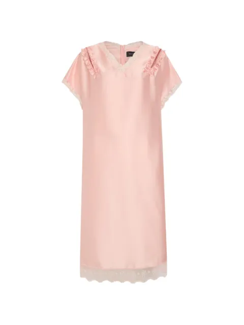 Simone Rocha lace-trim ruffled mini dress