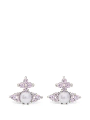 Vivienne Westwood オーブ クロス キュービック ジルコニア ピアス