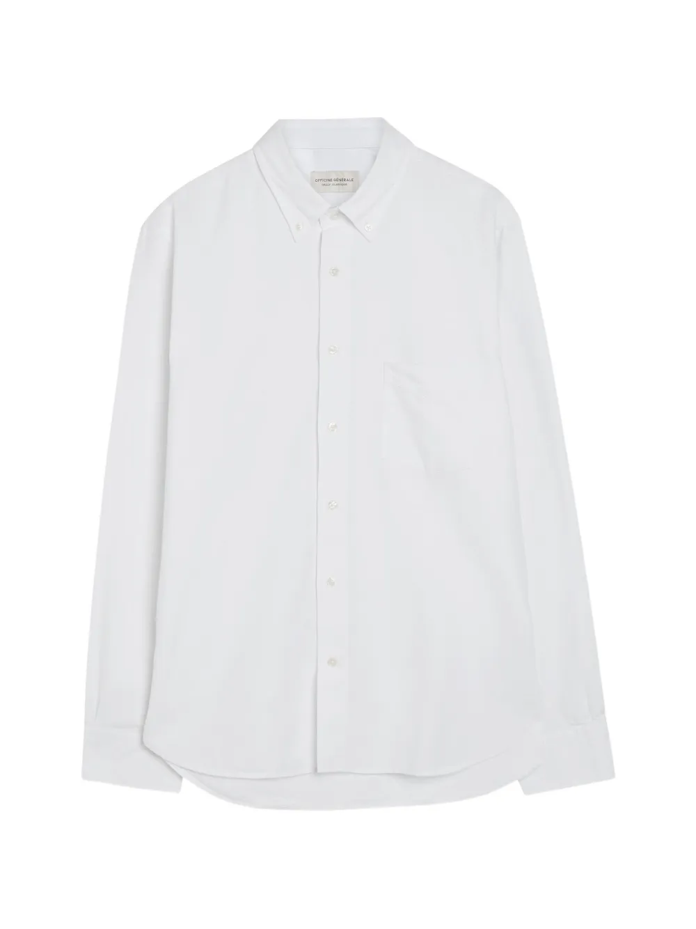 Officine Generale button-down collar chest-pocket shirt - Bianco