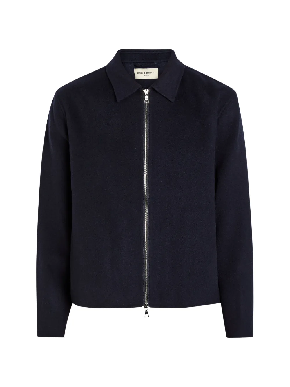 Officine Generale Mazir zip-up collared jacket - Blu