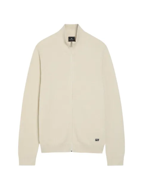 PS Paul Smith zip-up knitted cardigan