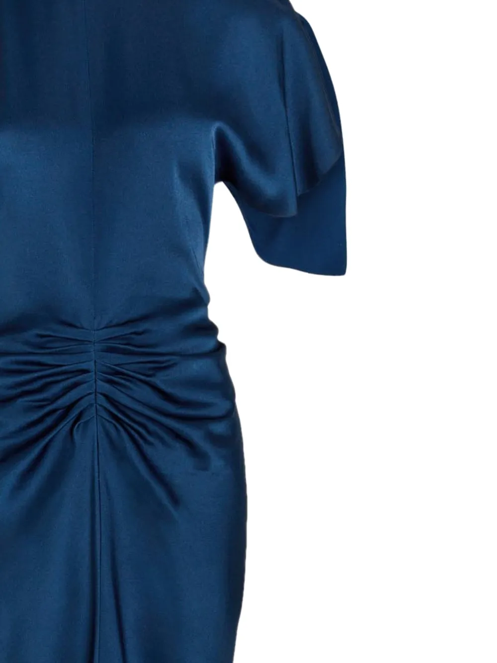 Victoria Beckham Isabella gesmockte maxi-jurk Blauw