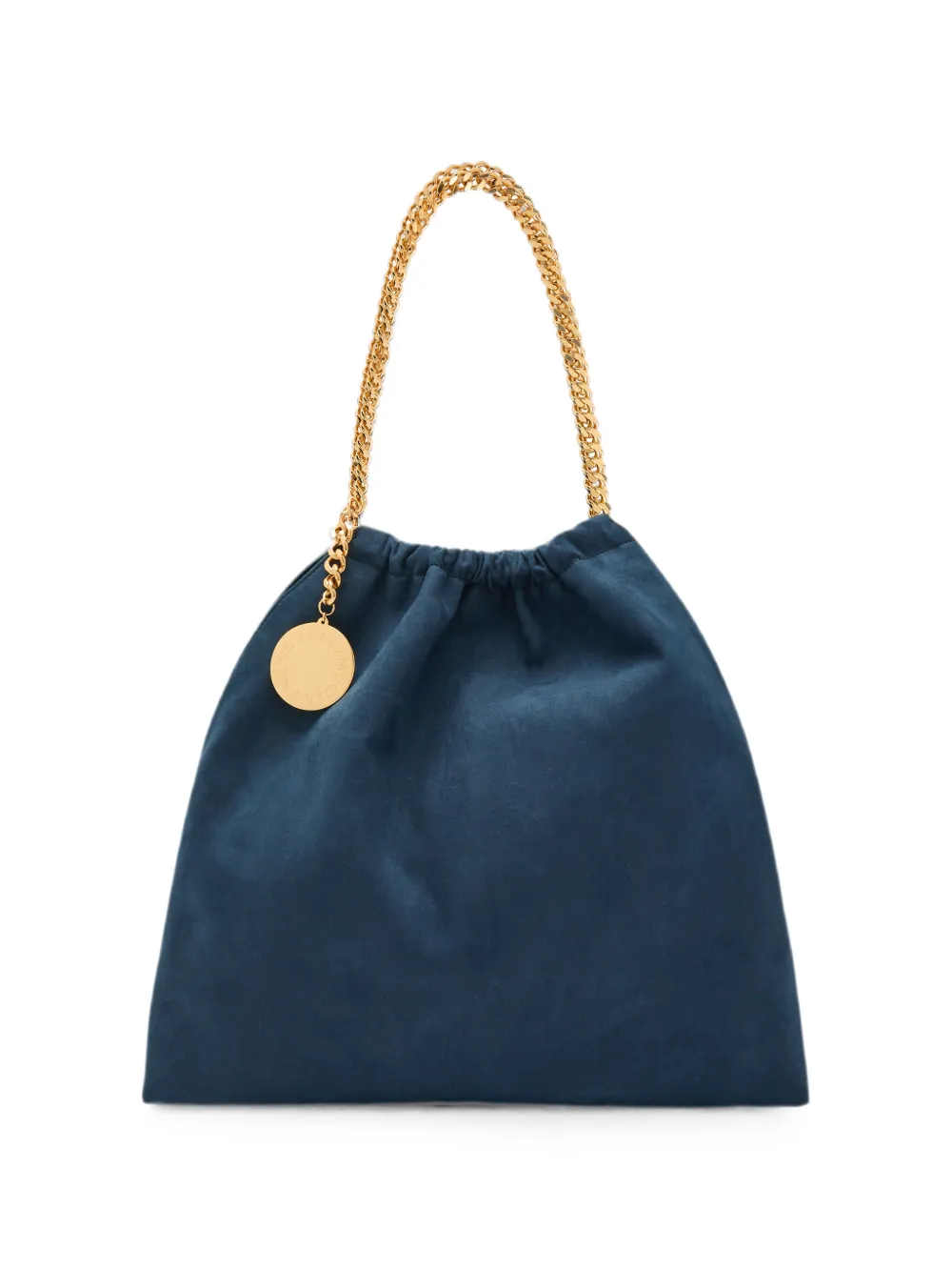Stella McCartney Falabella schoudertas met trekkoord en schakelketting Blauw