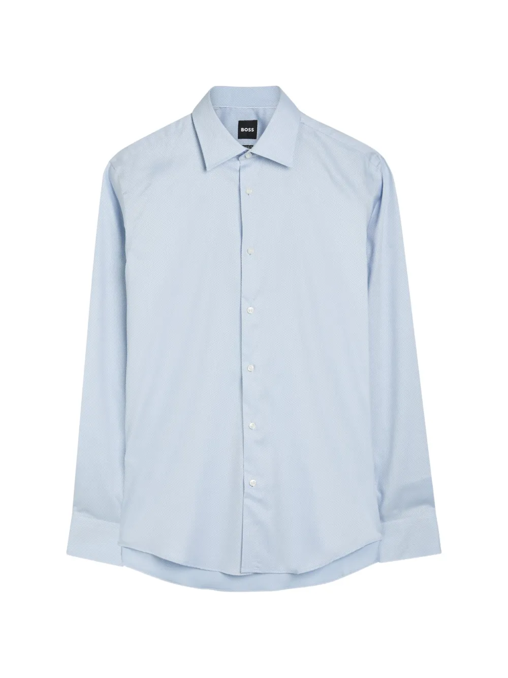 BOSS micro-patterned shirt - Blu