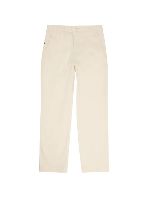 Moncler logo-patch straight-leg trousers