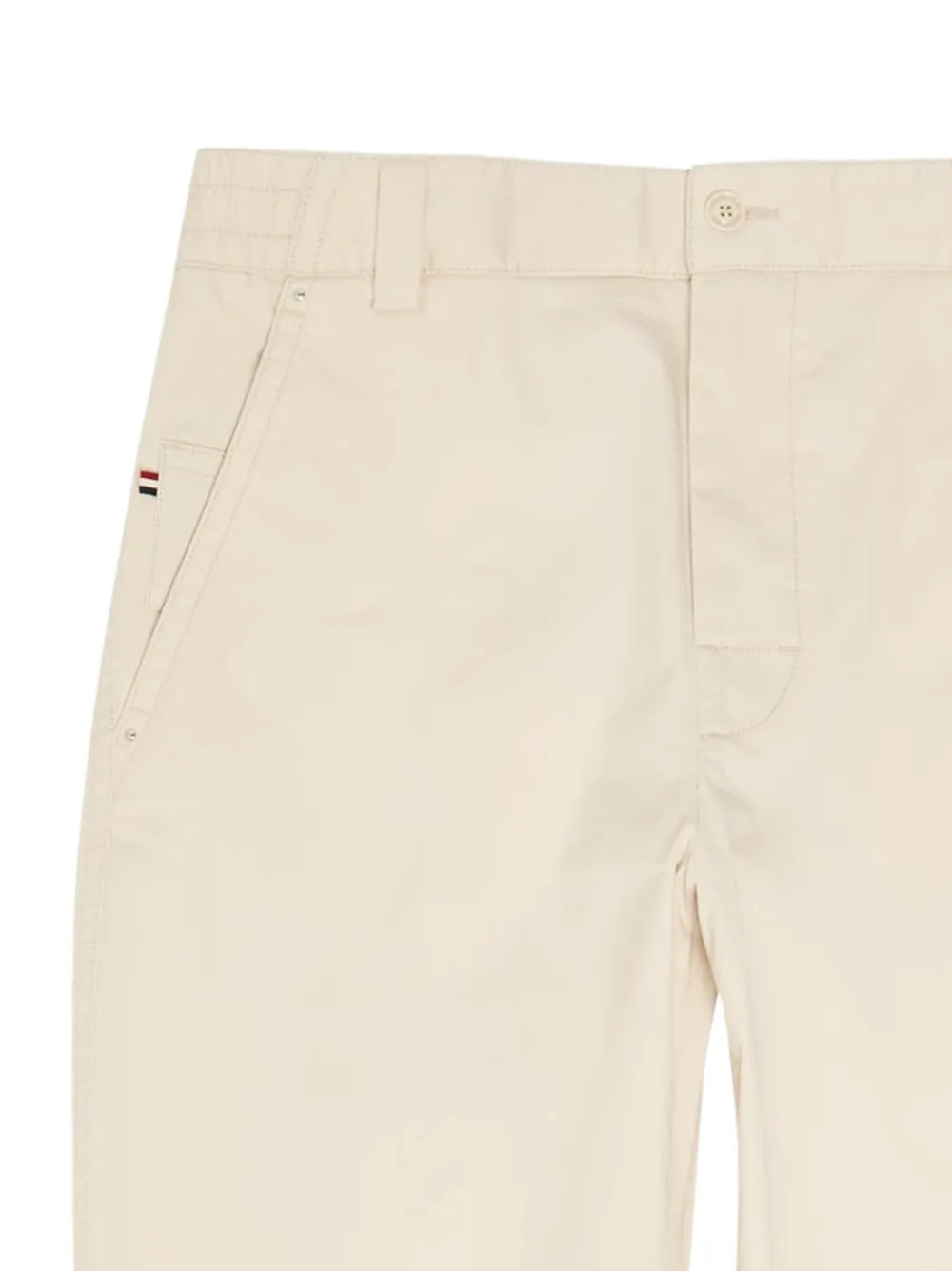 Moncler Straight broek met logopatch Beige