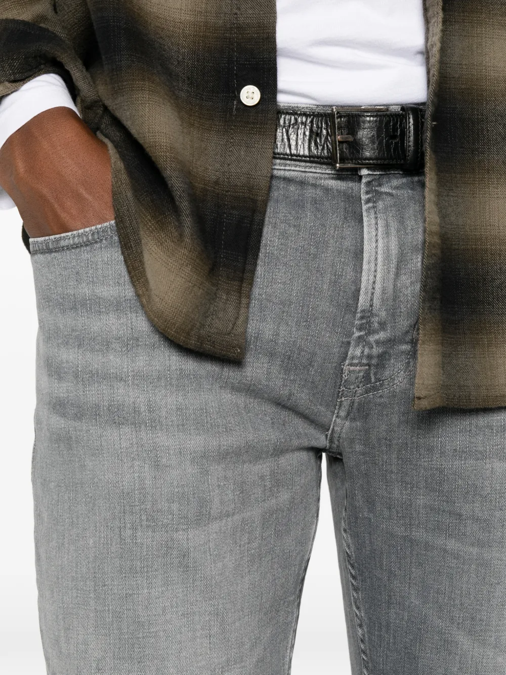 7 For All Mankind Jeans met effect Grijs